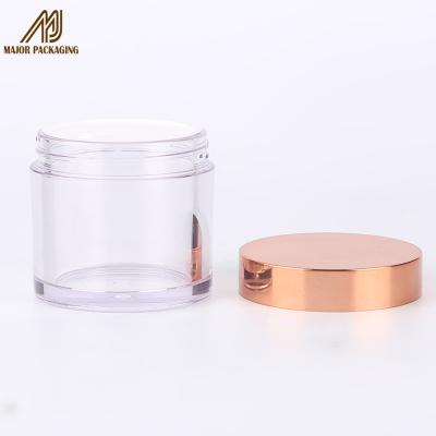 China Face Mask 8 Ounce Plastic Cosmetic Jars With Lids Glitter Container Nail Polish PETG Material Size Various for sale