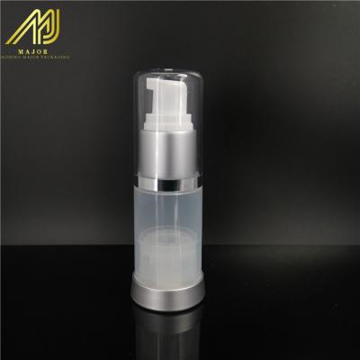 China Echo-Friendly Refillable Free Sample PP Material 15ml 30ml 50ml Plastic Serum Pump Bottle for sale