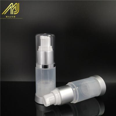 China Echo-friendly Refillable Echo-friendly PP Bottle 15ml 30ml 50ml Plastic Airless Lotion Pump for sale