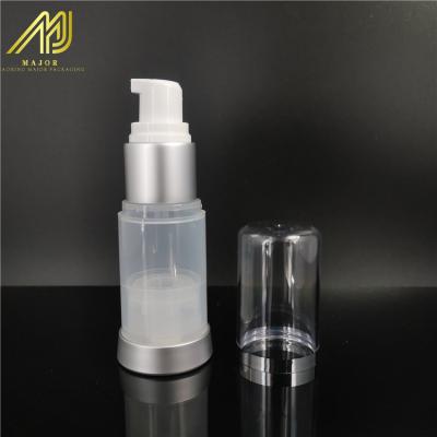 China In-Stock Echo-Friendly PP Plastic Airless Bottle 15ml 30ml 50ml Lotion Pump Packaging Bottle for sale