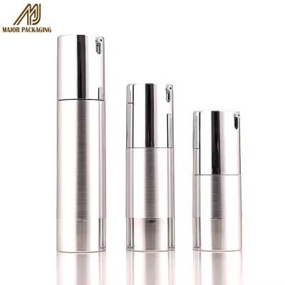 China Professional Made Skin Care 15ml 30ml 50ml Plastic Bottle Round Refillable Pump Cosmetics Packaging for sale