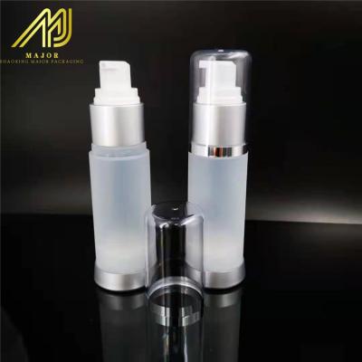 China Factory Direct Low Price Stock Goods Frost Echo-friendly 30ml 1oz Plastic Airless Bottle PP for sale