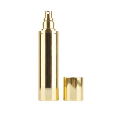 China Whitening High Quality Airless Cosmetic Serum Bottle PP Gold Airless Pump Bottle for sale