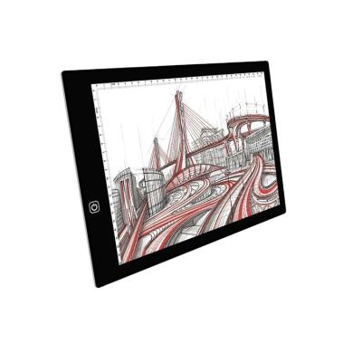 China 2022 Ultra Thin A4 Import Rectangle New Arrival Home /Office Room /Hospital Acrylic Led Light Drawing Pad for sale