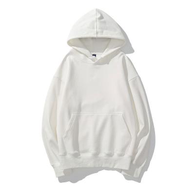 China Anti-pilling Plus size fleece solid color hoodie customized men's hooded blank wholesale printing logo hoodies for sale