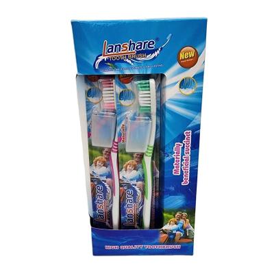 China Battery Powered Factory Sold Soft Adult Toothbrush Bristle Helmet Teeth Toothbrush With Protective Sleeve for sale