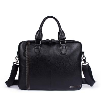 China High Quality Genuine Genuine Men Cross - Body Light Leather Handbag Satchel Laptop Briefcase Customize 8122 for sale