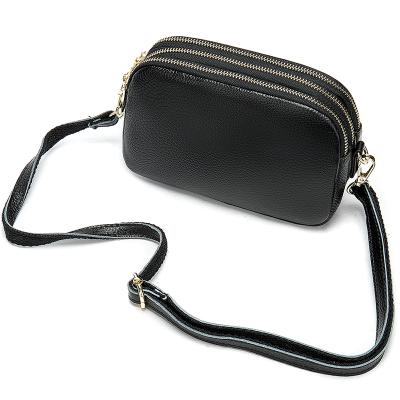 China New Fashion 123-3 Korean Style Sling Shoulder Bag Lady Cowhide Bag High Quality Leather Messenger Bag For Women for sale