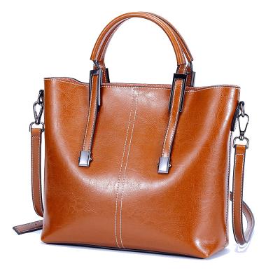 China High quality Westal ladies online shopping oil waxed leather handbags tote bag fashion handbags for women for sale