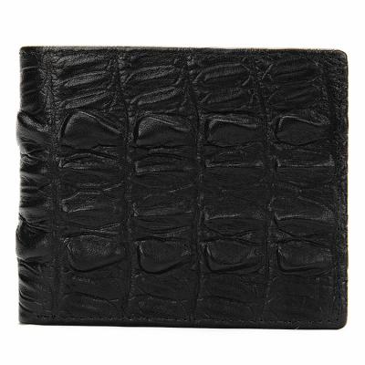 China Waterproof Wholesale Price Accept Customization F11-2 Crocodile Pattern Men's Double Short Leather Wallet for sale