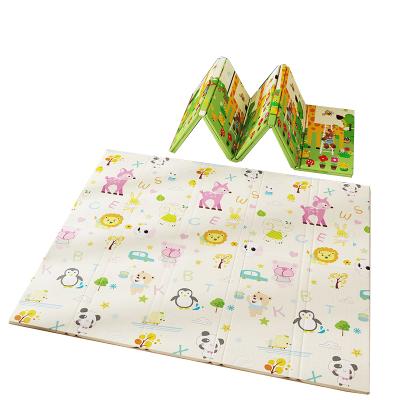 China Toy 180x200x1.5cm Baby Floor Play Mat XPE Double Side Pattern Soft Foldable Kids Play Mat for sale