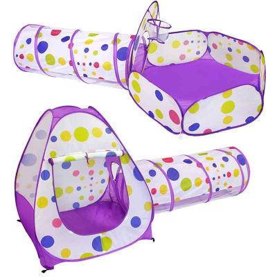 China Toy Kids House Ocean Ball Pool Shooting Baby Tunnel Soft Foldable Child Tunnel Tent for sale