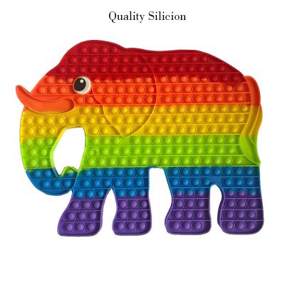 China Hot Selling Sensory Toy Anti Stress Toys Squeeze Finger Squeeze Elephant Bubble Squishy Noise Set for sale