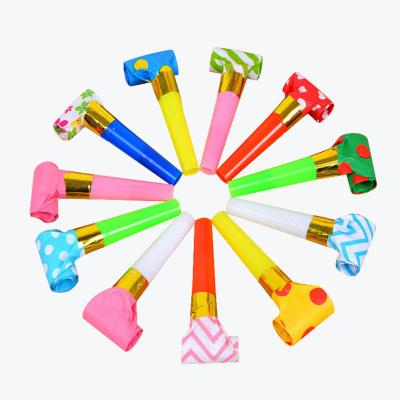 China Plastic Dragon Whistle 23CM Blow Gold Noise Making Toys Birthday Party Deliveries Cheering Props for sale