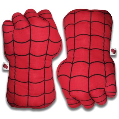 China Decoration Kid Fist Plush Gloves Running Shield Props Kids Halloween CosplayToys Kids Gift Boxing Spider-Man Gloves for sale