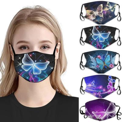 China The Simulation Shape Skin Care Breathable Washable Custom Fashion Cotton Sublimation Reusable Face Mask for sale