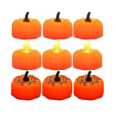 China Cheap plastic led lighting for Halloween with LED candles and flame lights for party dinner decorations for sale