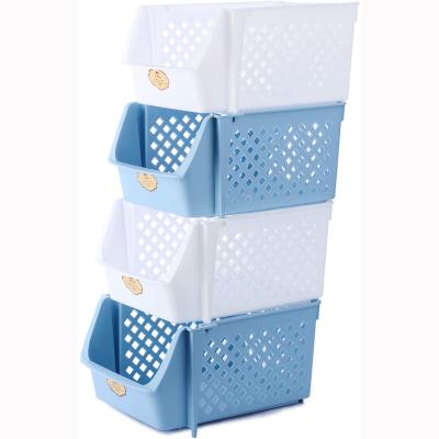 China United States factory production of food packaging and delivery storage bins storage with handles baskets storage plastic organizers for sale