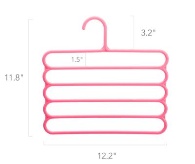 China Modern Avisday 5 Layers Multi Function Plastic Scarf Towel Pants Multilayer Hanger for sale