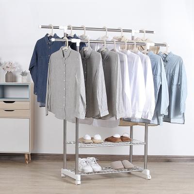 China Clothes Store Balcony Wholesale Indoor Laundry Foldable Racks Wholesale Clothes Rack Cloth Drying Rack for sale