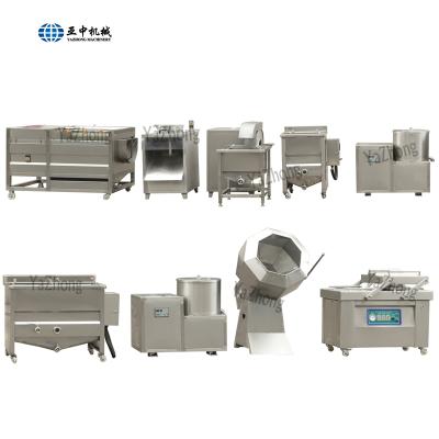 China Semi-automatic Chips Good Performance Food Machine Potato Chips Processing Line Te koop