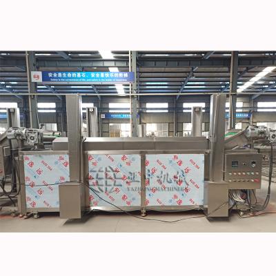 China 2021 New Continuous Temperature Fast Frying Machine Batch Rising Model Giant Fryer With Filtration for sale