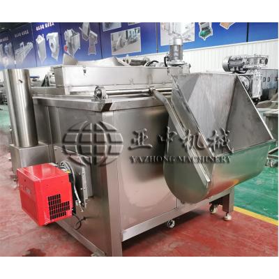 China Namkeen Electric Chicken or Auto Gas Heating Dump Snacks Batch Fryer zu verkaufen