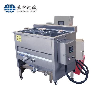 China Fast Temperature Stainless Steel Electric Commercial Deep Fryer Rising Deep Fryer with 2 Baskets for sale