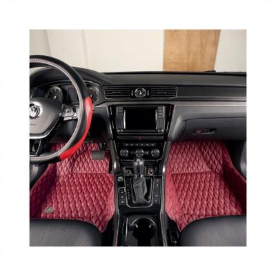 China Fashion New Design High Wear Resistance Luxury Leather Car Floor Mats 3D Molded Car Mat for sale