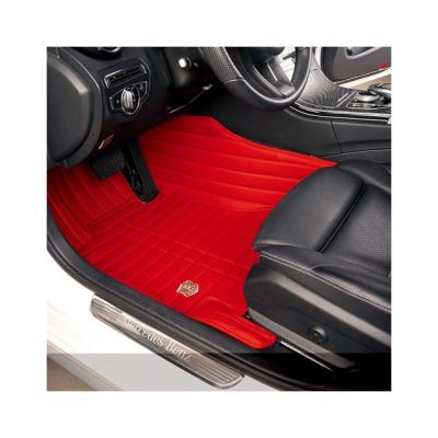 China High wear resistance luxury lychee leather material car Mat With Non-Slip Gecko Claw right hand drive for sale