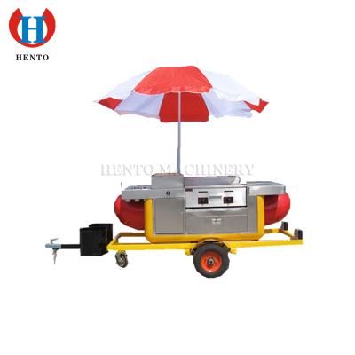 China Highly popular easy operation mobile hot dog cart or named hot dog cart for sale for sale