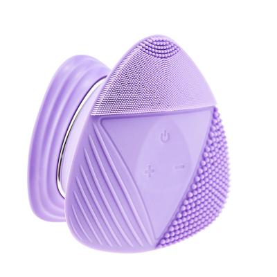 China Acne Treatment Silicone Detergent Facial Cleansing Brush Electric Face Sweep Facial Cleansing Brush for sale