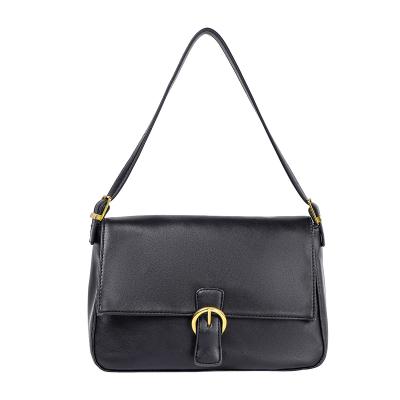 China 2021 Hot Selling PU PU Cross - Black Classic Shoulder Bag Women Vintage Large Capacity Sling Bag Daily Bag for sale