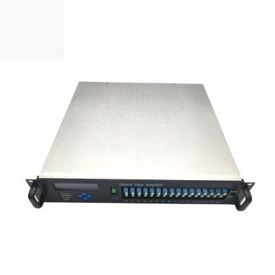 China Distribution FTTH CATV GPON Optical WDM EDFA 8 1550nm 16 32 19dBm 23dBm Port Fiber Optic Amplifier EDFA for sale