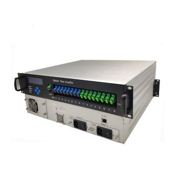 China catv optical combiner pon FTTH optical amplifier Access 1550nm 2u 8 8 port 22dbm with WDM for sale