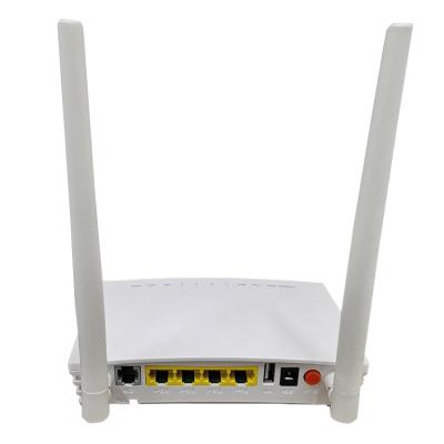 China Newest hot selling FTTH FTTB FTTX network device wifi single mode epon 1GE+3FE_WIFI+POT+USB white plastic gpon ONU for sale