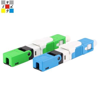 China Fast Fiber Optic Cable FTTH SC APC UPC esc250d Set Single Mode Fiber Optic Fast Connector for sale