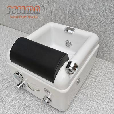 China Waterfall Intake Portable Spa Pedicure Tub No Plumbing Electric Acrylic Foot Tub Basin for sale