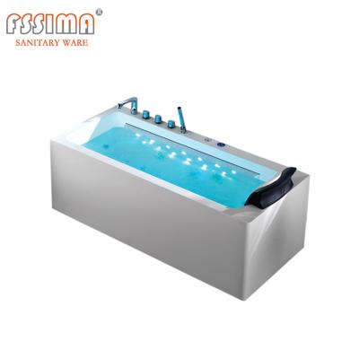 China 1.5m Indoor Outdoor Whirlpool Spa Bathtub Freestanding Portable Hydrotherapy Tub for sale