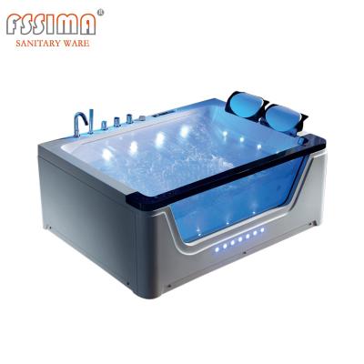 China Free Standing Air Jet Bathtub Shower Combination 1700mmx680mm Remote Control for sale