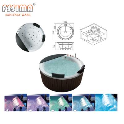 China Extra Deep Soaking Whirlpool Tubs For Small Bathrooms Spaces ABS Acrylic for sale