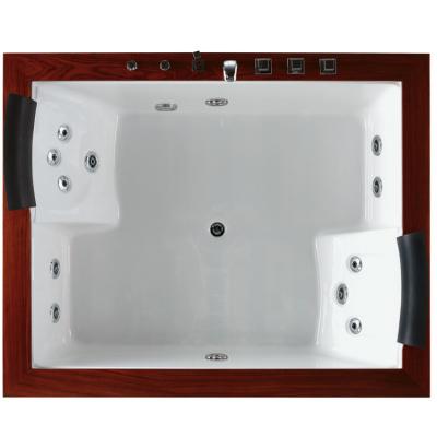 China 6' Luxury Jacuzzi Bathtub With Jets Skirt Pillow Couple Massage Whirlpool for sale