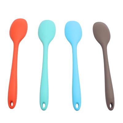 China Premium Quality Home Kitchenware Silicone Handle Kitchen Utensils Spoons for sale