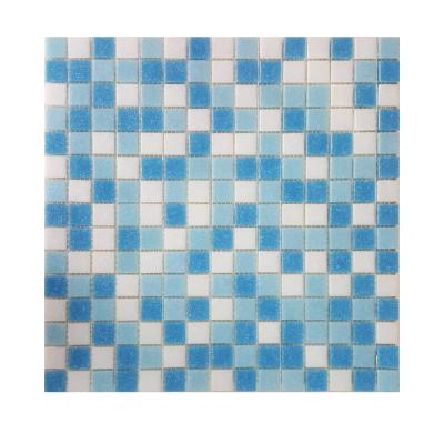 China Chinese style multi-colored ceramic frosted square pool mosaic, customizable and available in multiple locations. for sale