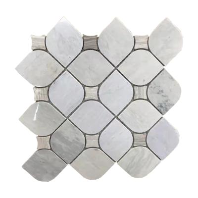 China Chinese style Chengdu, China produces marble waterjet mosaic, which can be used in living room kitchen and other places. for sale