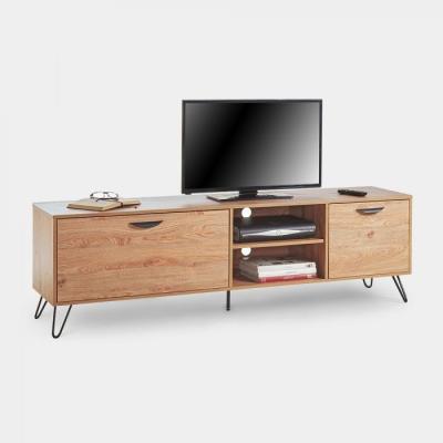 China (Other)New Modern Wooden Adjustable Model Metal Frame Media Console TV Stand Cabinet For Living Room for sale