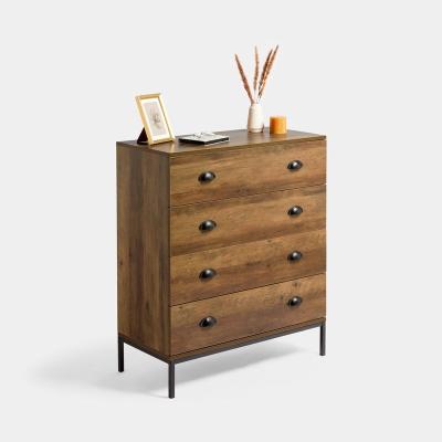 China Modern Design Wooden Storage Sideboard 4 Drawer Chest Of Drawers Kitchen Hotel Living Room Cabinets Furniture for sale