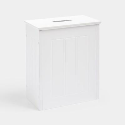 China Newest Bathroom Toilet Furniture Contemporary Standing Storage Cabinet White Home Wood Fabric Memory Tube Furniture for sale