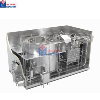 China High Freezing Effiency Industrial freezer compact stainless steel construction frozen food shrimp balst iqf self-stacking spiral freezer for sale