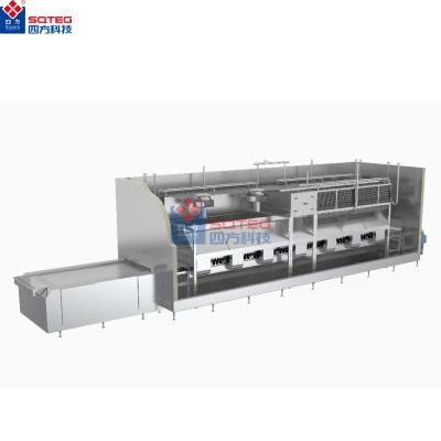 China Food Quick Frozen Machine Industrial frozen seafood shrimp fish processing air blast impingement iqf freezer tunnel for sale